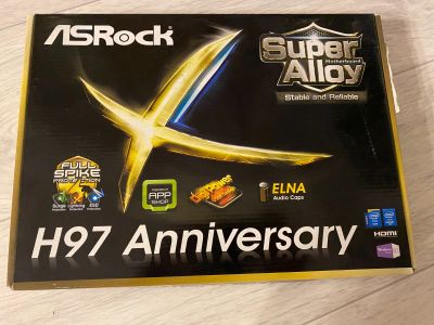 Лот: 16979668. Фото: 1. asrock h97 anniversary. Материнские платы