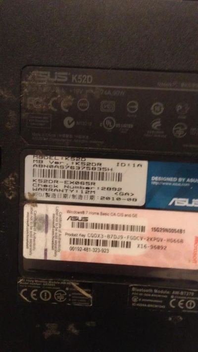 Лот: 10471400. Фото: 1. Ноутбук Asus k52d. Ноутбуки