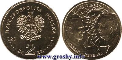 Лот: 5070252. Фото: 1. 2 злотых 2011 Польша, Ереми Пшибора... Европа
