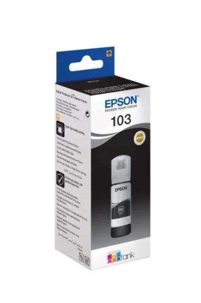 Лот: 24949656. Фото: 1. Контейнер_с_чернилами Epson 103BK... Картриджи, расходные материалы