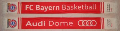 Лот: 10675561. Фото: 1. Шарф FC Bayern Basketball (Германия... Спортивная символика и атрибутика