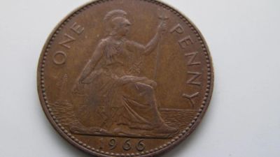 Лот: 4007065. Фото: 1. пенни 1966. Великобритания и острова