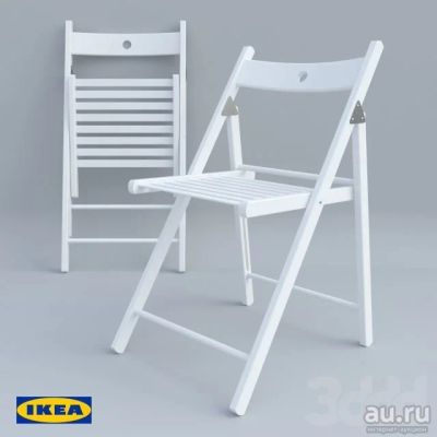 Лот: 14573581. Фото: 1. Стул складной, белый IKEA. Стулья и кресла офисные