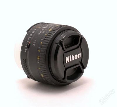 Лот: 1579990. Фото: 1. Объектив Nikon 50mm f/1.8D AF... Объективы