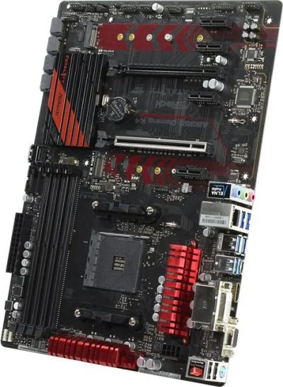 Лот: 11294330. Фото: 1. Мат. Плата Asrock Fatal1Ty Ab350... Материнские платы