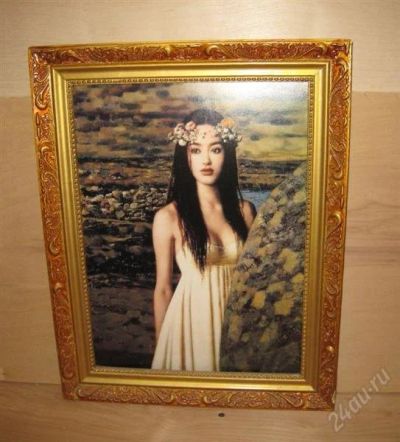Лот: 815709. Фото: 1. Картина "Девушка". Картины, гравюры
