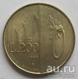 Лот: 13798665. Фото: 1. Сан-Марино 200 лир 1993, без оборота. Европа