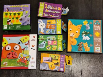 Лот: 21370966. Фото: 1. Djeco пазлы, развивающие игры. Детские настольные игры