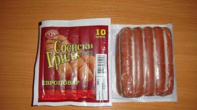 Лот: 3484402. Фото: 1. сосиски гриль евро повар 17 пачек. Корма