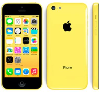 Лот: 3348917. Фото: 1. Apple iPhone 5c 16Gb (Желтый... Смартфоны