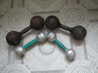 Лот: 13642036. Фото: 1. гантели 2шт. 12 кг., и 2 шт. 3... Гантели