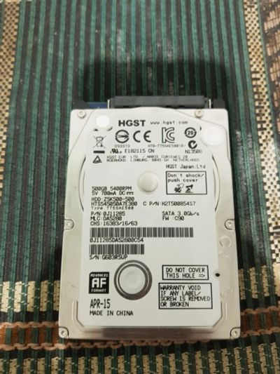 Лот: 11161498. Фото: 1. Hitachi Z5K500-500 5400rpm 500Gb. Жёсткие диски (HDD)