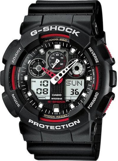 Лот: 4740793. Фото: 1. Часы G-shock (чёрные с красным... Другие наручные часы