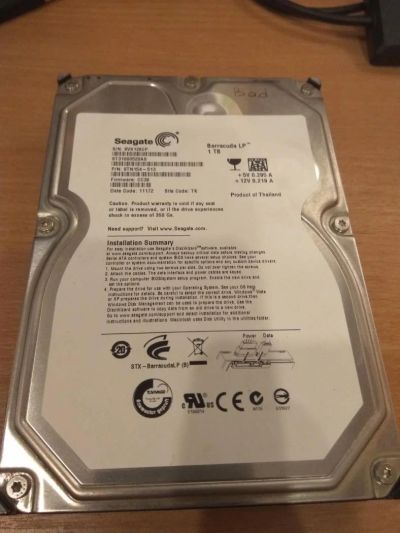 Лот: 9016558. Фото: 1. Жесткий диск Seagate ST31000520AS... Жёсткие диски (HDD)
