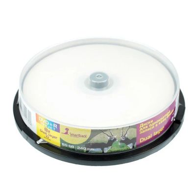 Лот: 12602651. Фото: 1. Диск Smart Track DVD+R print Dual... CD, DVD, BluRay