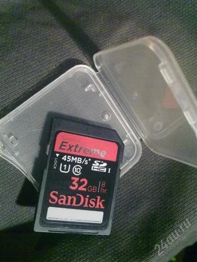 Лот: 1636727. Фото: 1. 32Gb SanDisk 10 класс, 45MB/s... Карты памяти