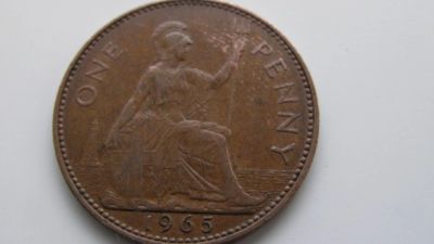 Лот: 4007095. Фото: 1. пенни 1965. Великобритания и острова