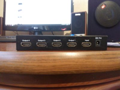 Лот: 12632794. Фото: 1. Разветвитель HDMI splitter. Шнуры, кабели, разъёмы