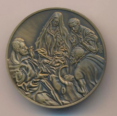 Лот: 16680828. Фото: 1. Испания 1983 медаль художник Эль... Сувенирные