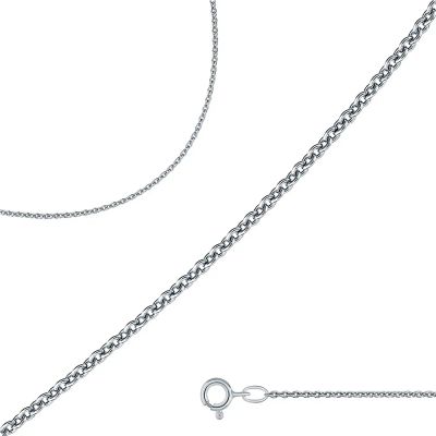 Лот: 23841670. Фото: 1. Серебряная цепочка Якорь с алмазной... Цепочки