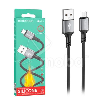 Лот: 19910942. Фото: 1. Кабель USB - MicroUSB Borofone... Дата-кабели, переходники