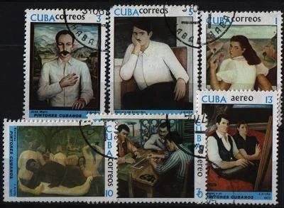 Лот: 10574772. Фото: 1. Куба 1977г - живопись- 6 марок. Марки