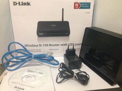 Лот: 4720236. Фото: 1. Роутер (Router) DIR-320 N150 с... WiFi, Bluetooth адаптеры