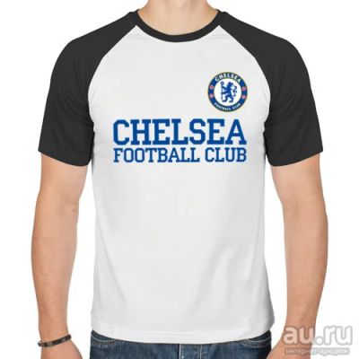 Лот: 8467806. Фото: 1. Мужская футболка реглан "Chelsea... Футболки