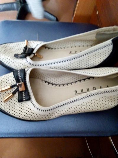 Лот: 11398041. Фото: 1. Туфли белые. Туфли