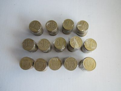 Лот: 25253065. Фото: 1. Монеты 1 гривна 2001-2003 год... Европа
