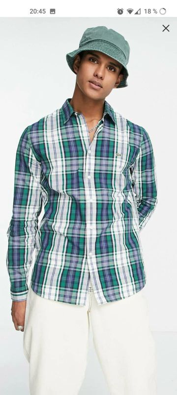 Лот: 18228235. Фото: 1. Рубашка с длинным рукавом Lacoste. Рубашки, водолазки