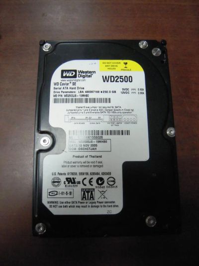 Лот: 7040214. Фото: 1. Жесткий диск HDD 250gb Sata для... Жёсткие диски (HDD)
