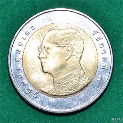 Лот: 12949687. Фото: 1. 10 Бат 2017 года (Тайланд) (10... Азия