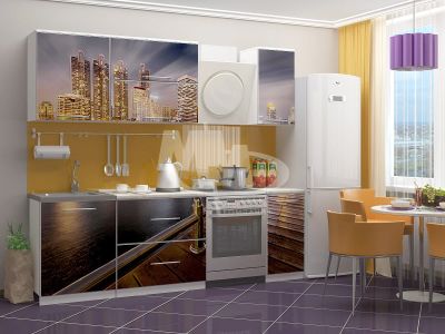 Лот: 9082213. Фото: 1. Кухонный гарнитур с фотопечатью... Кухонные гарнитуры