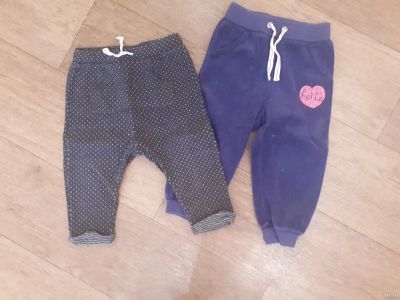 Лот: 13836241. Фото: 1. Штаны Zara и Мозикеа на 9-12 мес. Брюки, шорты, джинсы