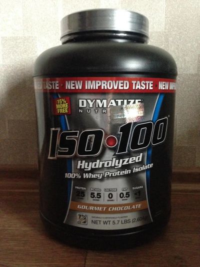 Лот: 4156653. Фото: 1. Dymatize ISO•100 2,27 кг ваниль... Спортивное питание, витамины