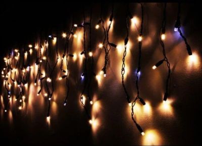 Лот: 14907757. Фото: 1. Уличная гирлянда "Бахрома" 100LED... Гирлянды, шарики, новогодние аксессуары