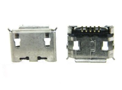 Лот: 17512511. Фото: 1. Гнездо micro USB 5 pin 180° на... Разъёмы