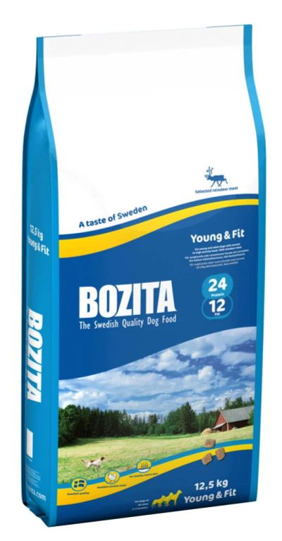 Лот: 5055563. Фото: 1. New Bozita Young & Fit 24/12... Корма