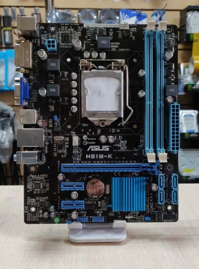 Лот: 20731172. Фото: 1. Мат. плата H61M-K mATX/LGA1155... Материнские платы