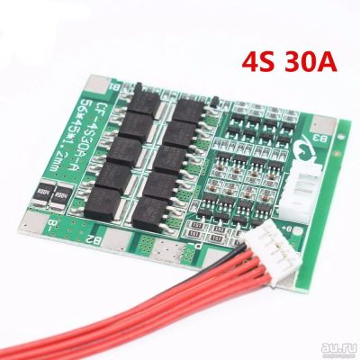 Лот: 15188132. Фото: 1. HX-4S-F30A BMS 4S 30А 14,8В с... Запчасти