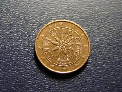 Лот: 11959134. Фото: 1. 2 евроцента 2011, Австрия, эдельвейс. Германия и Австрия