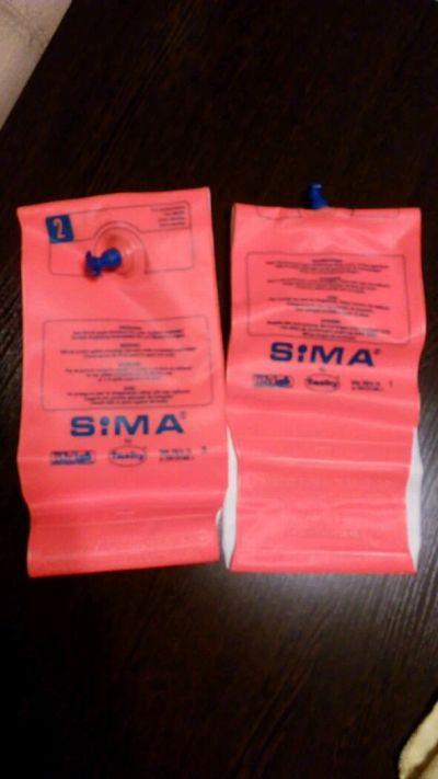 Лот: 11032848. Фото: 1. Надувные нарукавники Sima для... Плавание