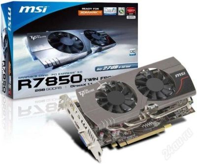Лот: 2902713. Фото: 1. MSI 7850 2Gb Twin Froz. Видеокарты