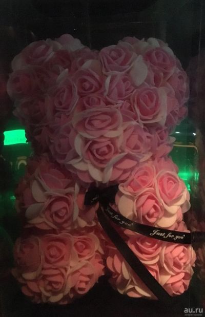 Лот: 13022165. Фото: 1. Медведь из роз / Мишка из роз... Фигурки, статуэтки