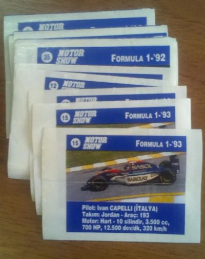 Лот: 3754062. Фото: 1. Вкладыши Motor Show Formula 1-... Наклейки, карточки, вкладыши