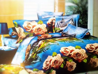 Лот: 4129810. Фото: 1. Постельное белье 3D BlueRose. Постельное бельё
