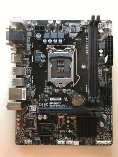 Лот: 25710946. Фото: 1. MB Gigabyte GA-H110M-S2H rev.1... Материнские платы
