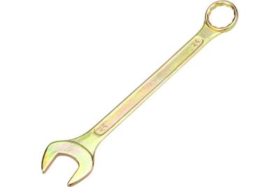 Лот: 21788382. Фото: 1. Ключ комбинированный 24мм, желтый... Ручной инструмент