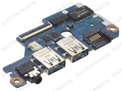 Лот: 17334275. Фото: 1. Плата с разъемами 2*USB+аудио... Шлейфы, кабели, переходники